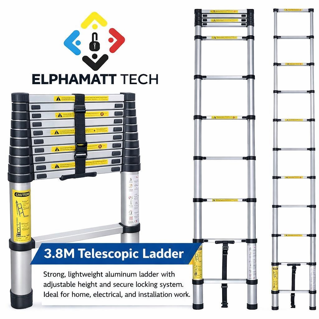 3.8 Meters Aluminum Single Telescopic Ladder