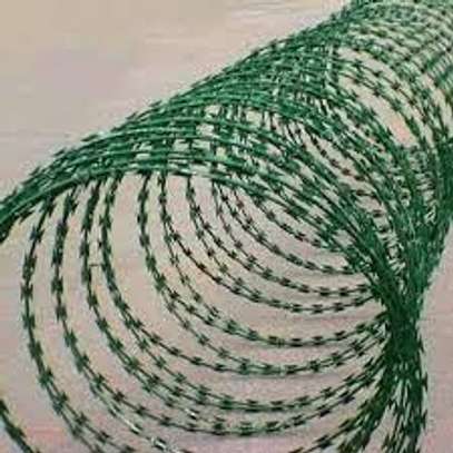 Galvanised razor wire